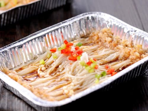 费县锡纸烤金针菇